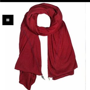 Large two tone Donni Charms scarf BLACK/WHITE